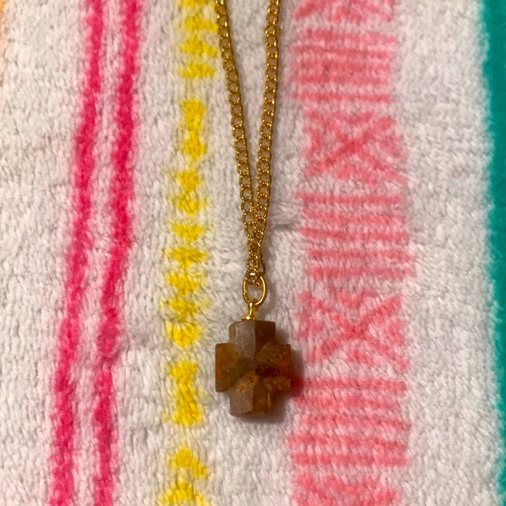 Wooden Cross Necklace